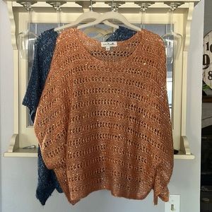 Simply Noelle Open Knit Poncho Bundle
